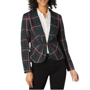 Trina Turk Canape Multicolor Plaid Blazer